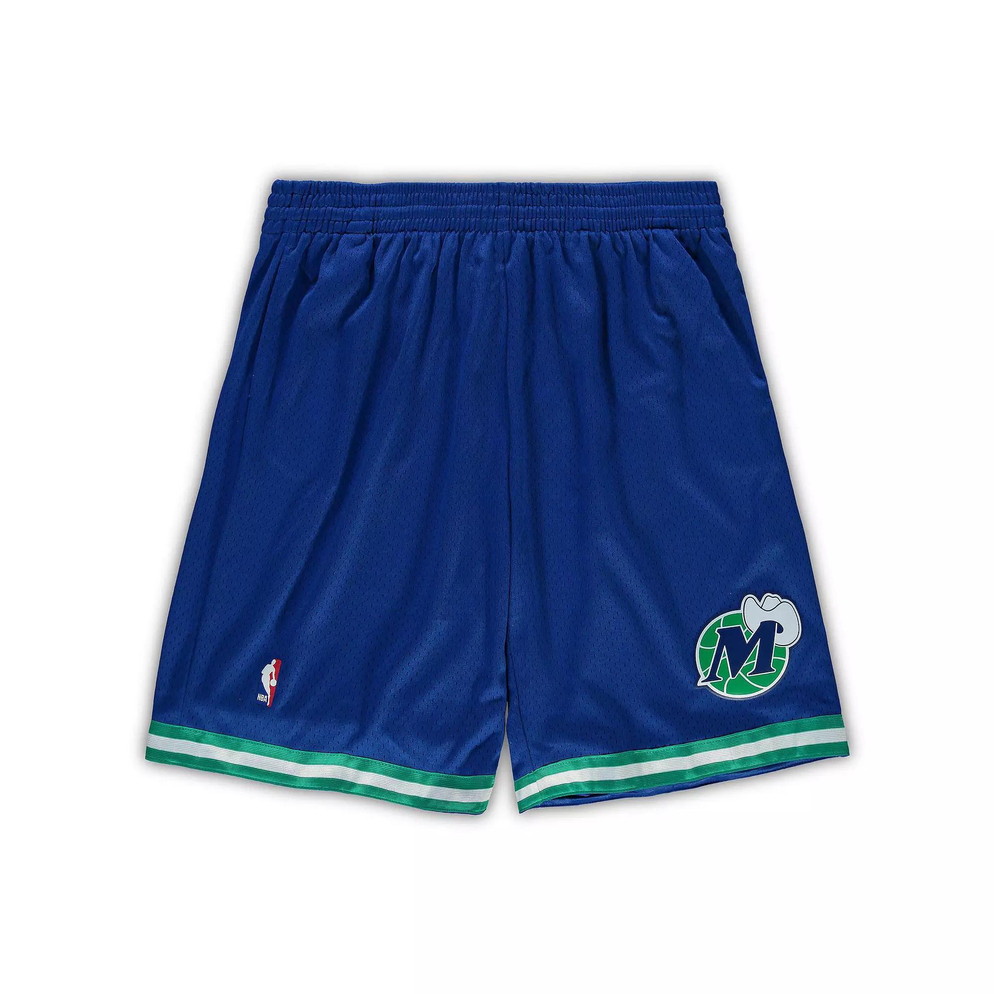 Men's Mitchell & Ness Royal Dallas Mavericks Big & Tall Hardwood Classics Team Swingman Shorts, Size: 2XB, Blue Product Image