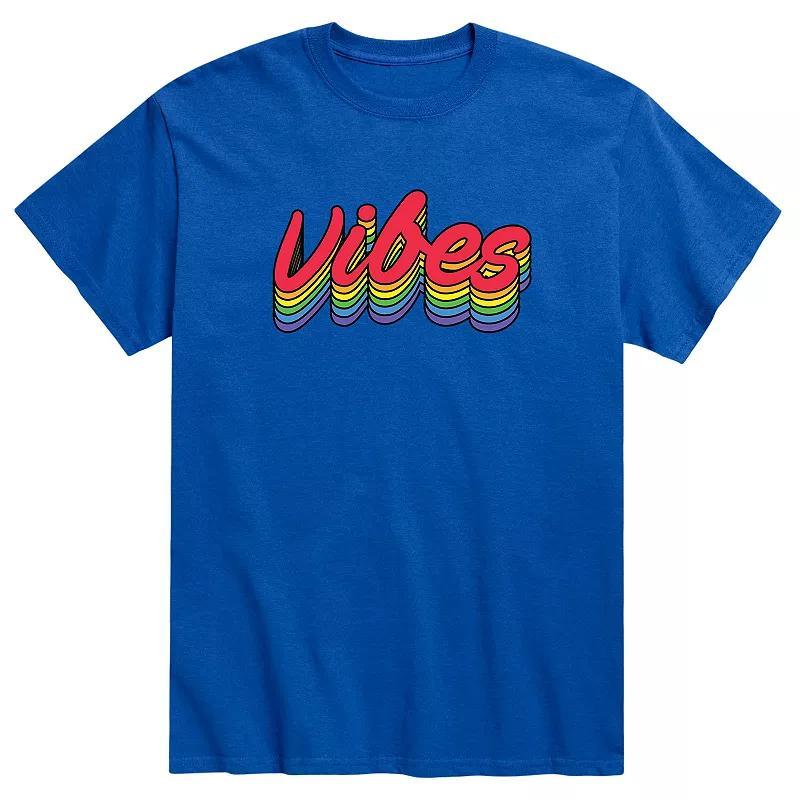 Mens Rainbow Vibes Graphic Tee Product Image