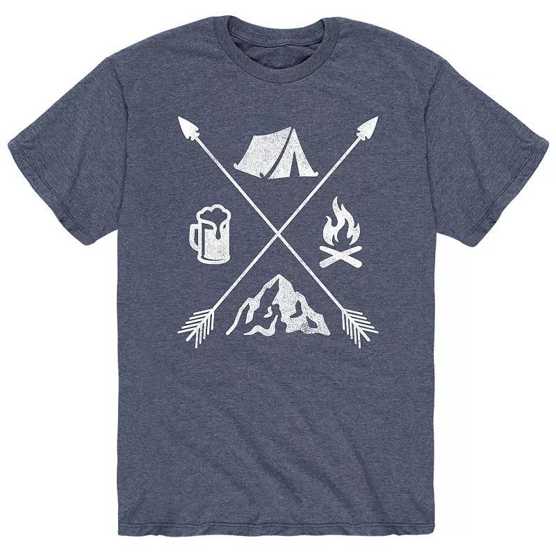 Men's Camping Icons Arrows Tee,  Product Image