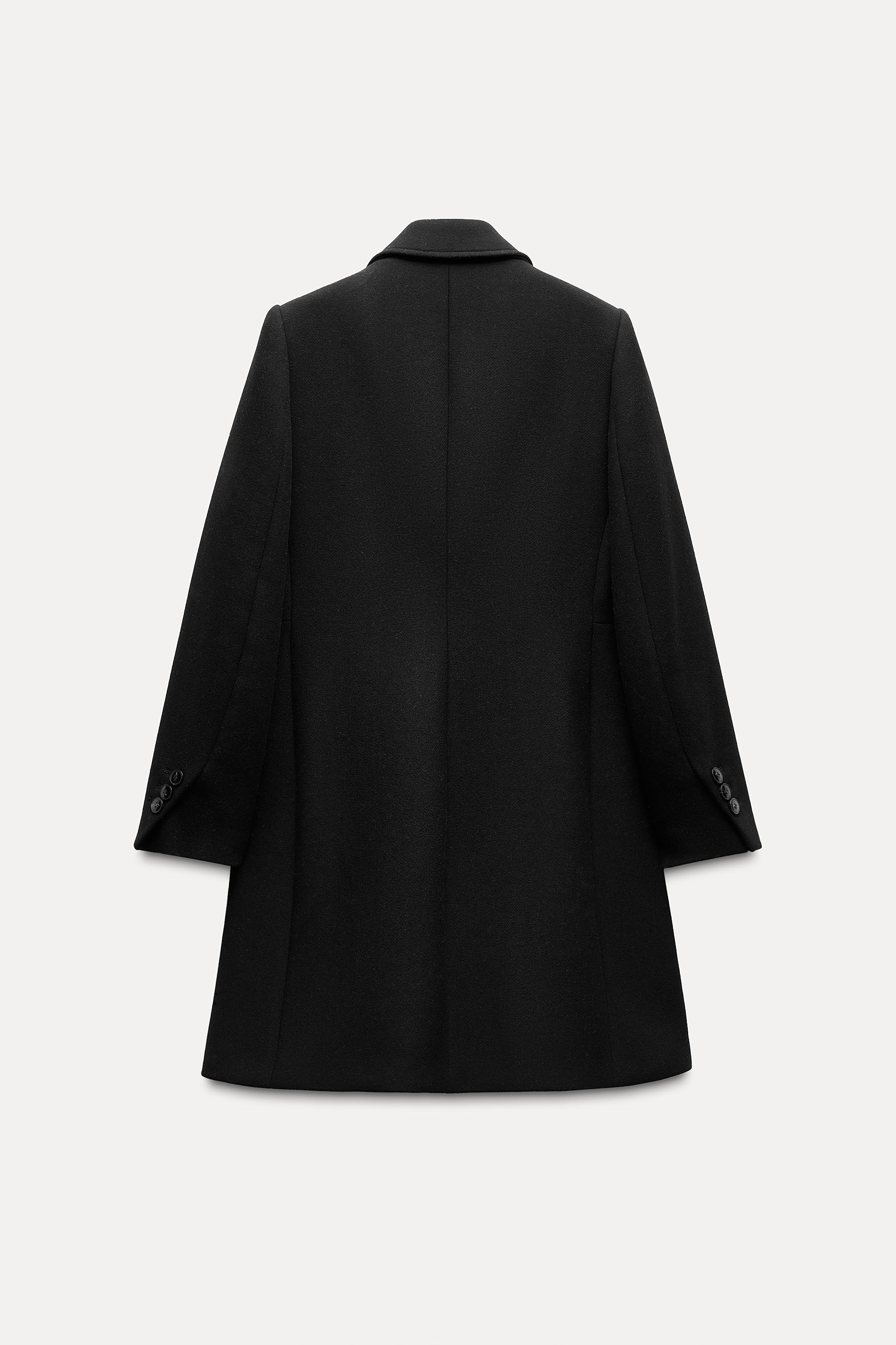 DOUBLE BREASTED WOOL BLEND COAT Product Image