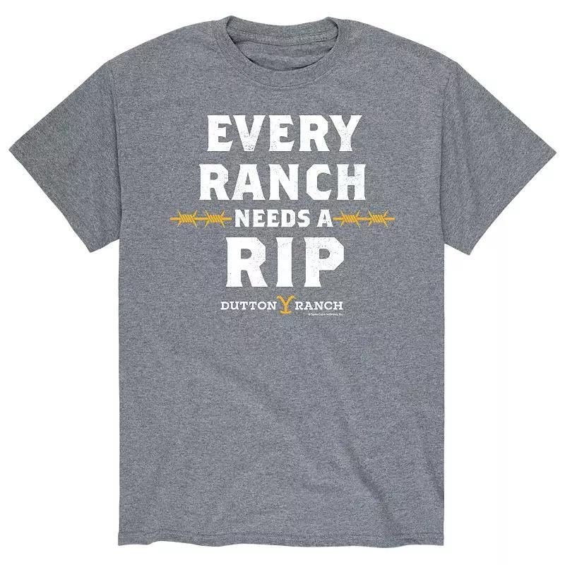 Big & Tall Yellowstone Ranch Needs RIP, Men's, Size: 5XB, Gray Product Image