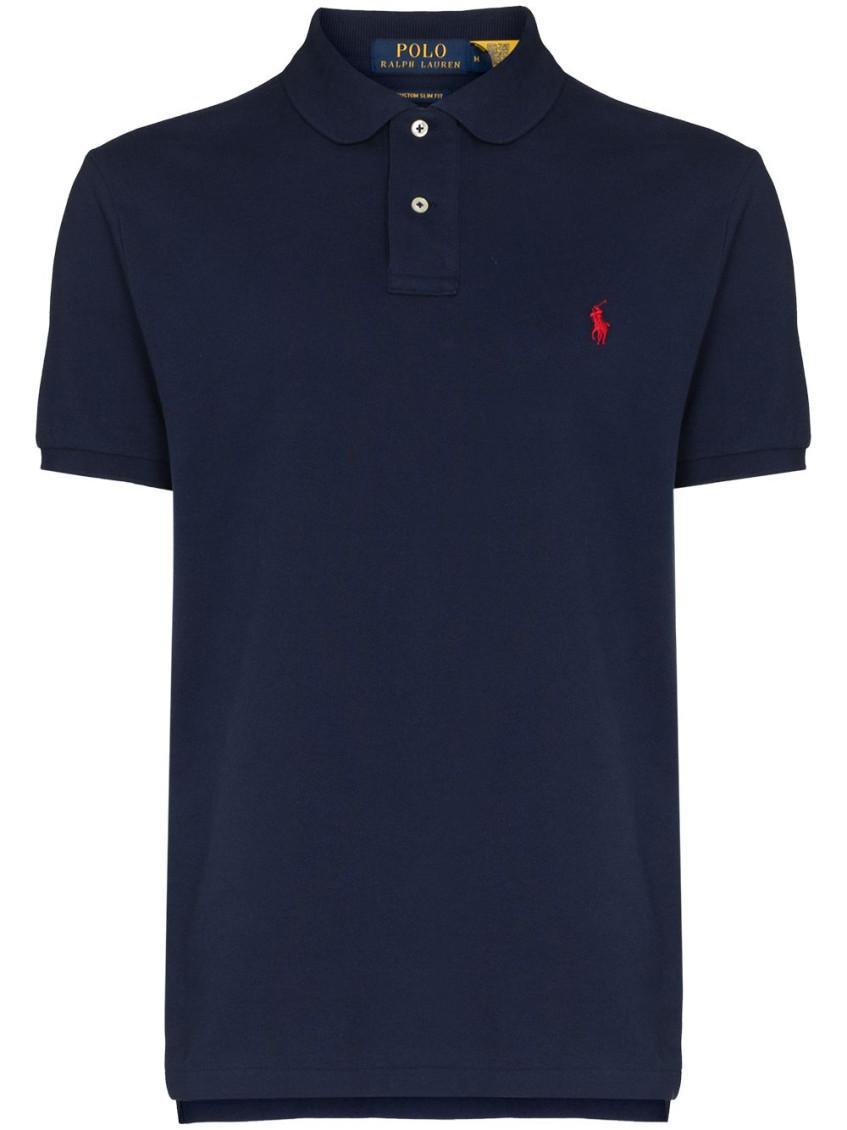 POLO RALPH LAUREN Navy Blue Logo Polo Product Image