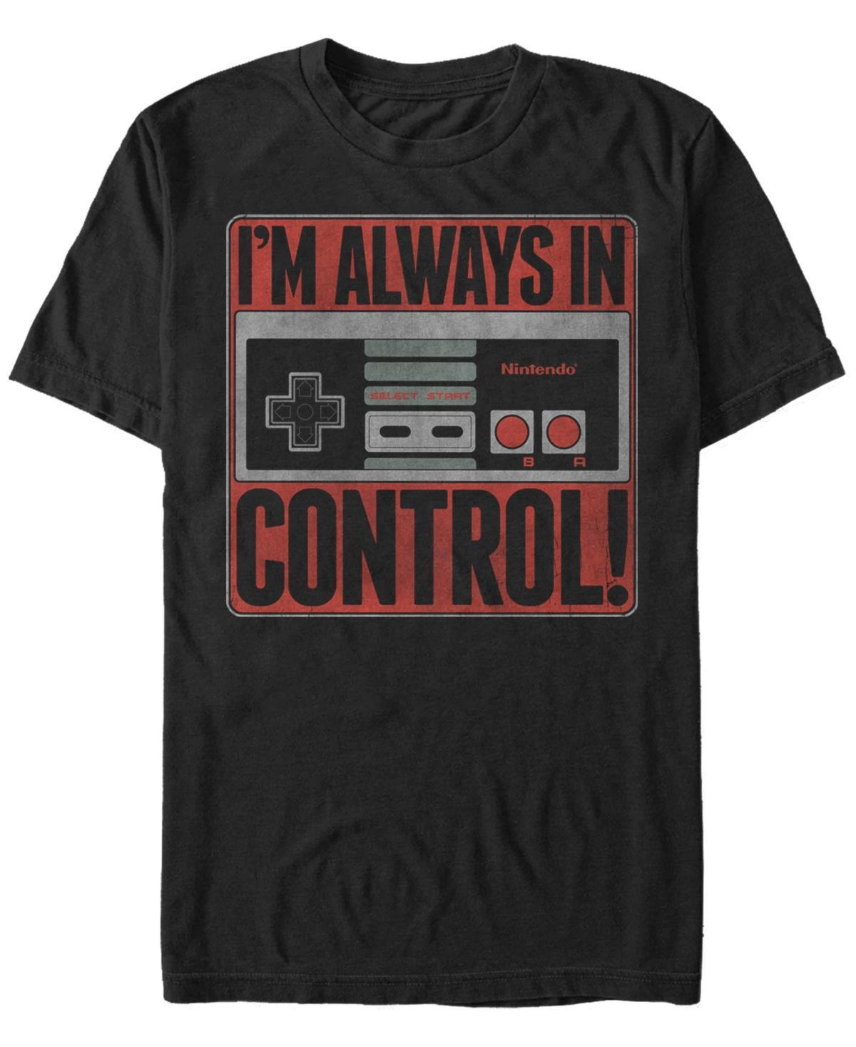 Men's Nintendo "I'm Always In Control" Tee, Size: Small, Black Product Image