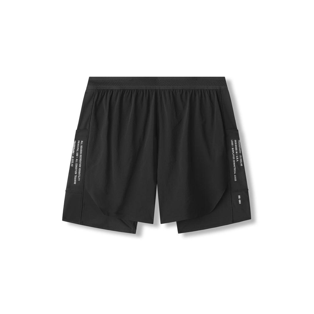 0953. Aerotex™ Hybrid Liner Short - Black/Black Male Product Image