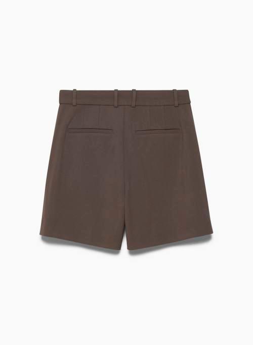 pleated mid-thigh short Product Image