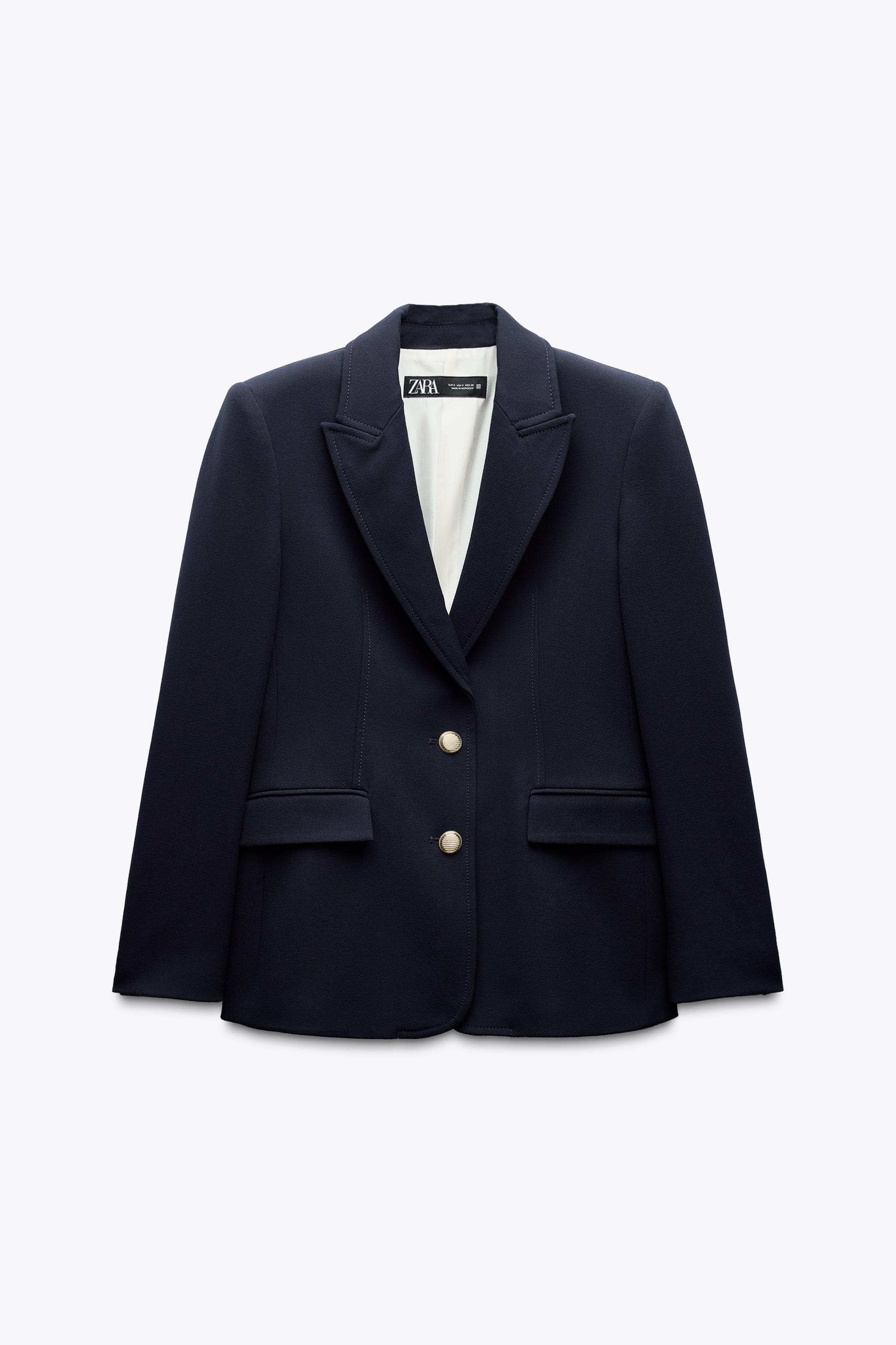 FITTED SHOULDER PAD BLAZER Product Image