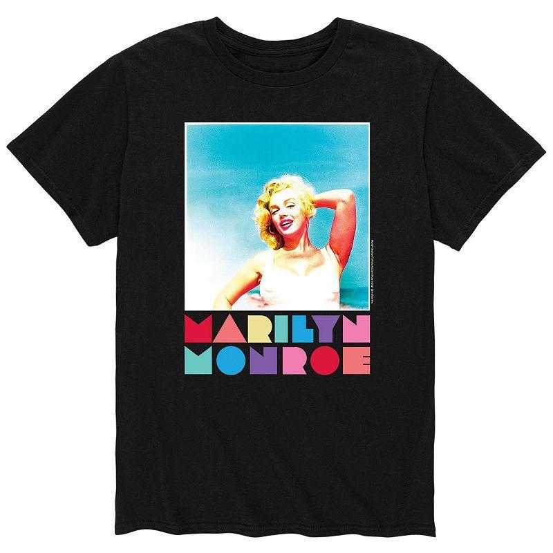 Men's Marilyn Monroe Polaroid Tee, Size: Large, Black Product Image