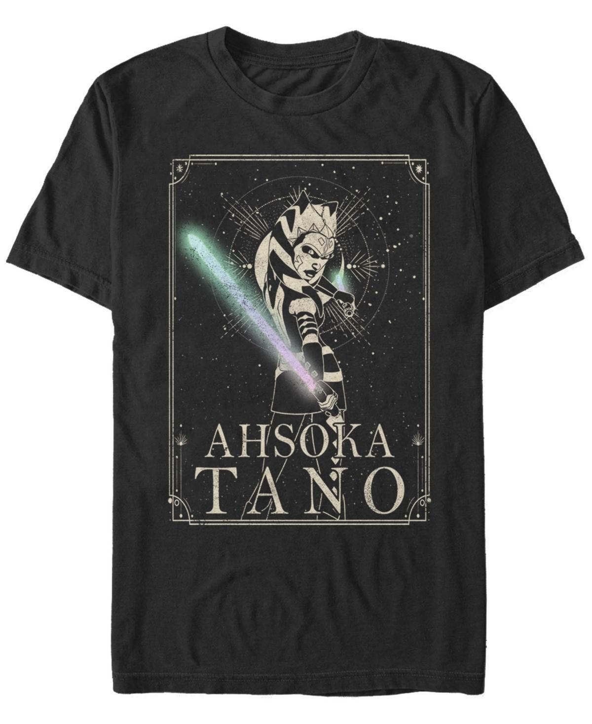 Men's Star Wars: The Clone Wars Ahsoka Tano Celestial Portrait Tee, Size: XXL, Black Product Image