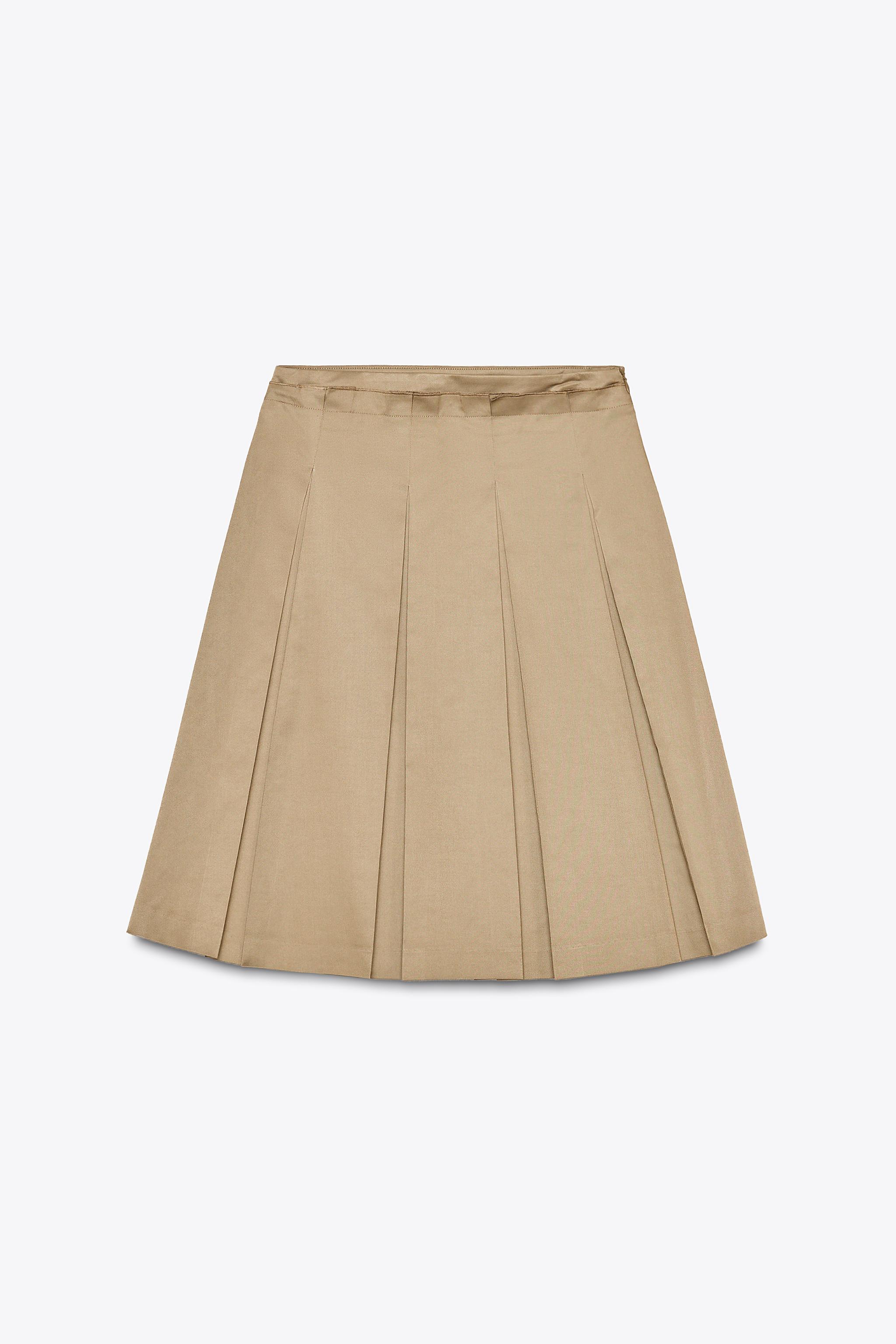 PLEATED MIDI SKIRT Product Image