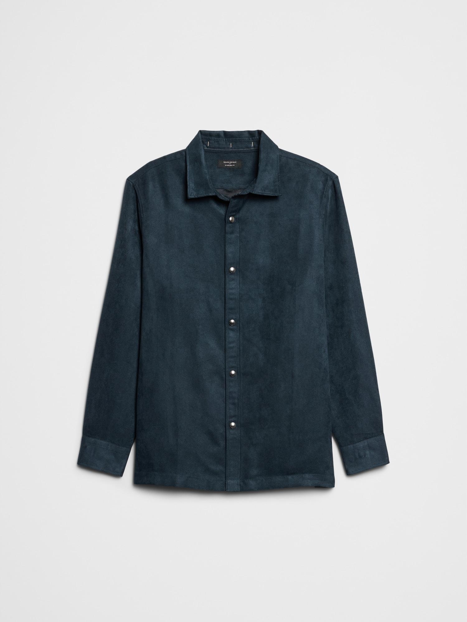 Vegan Suede Shirt Jacket Product Image