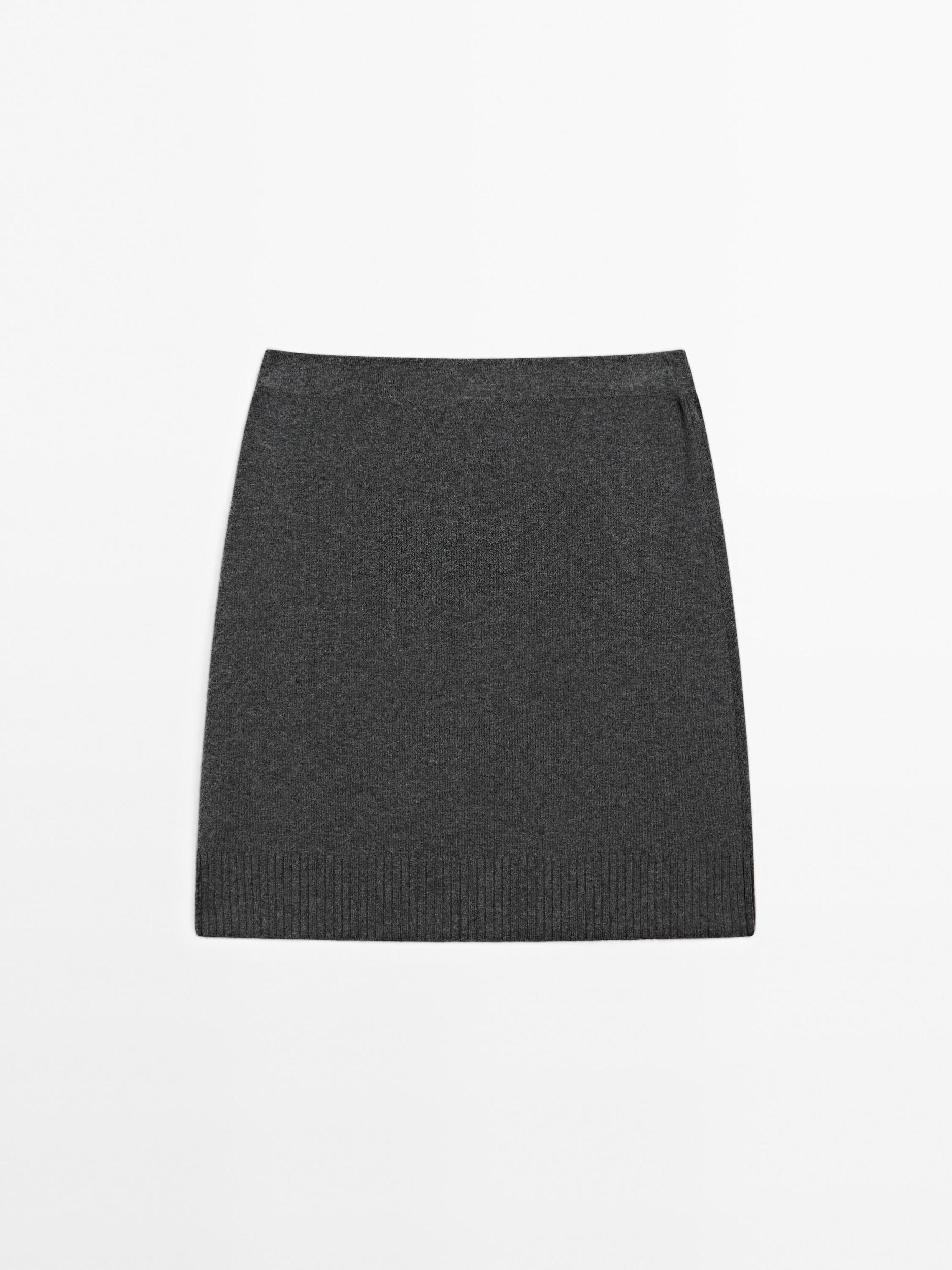 Wool blend mini skirt Product Image