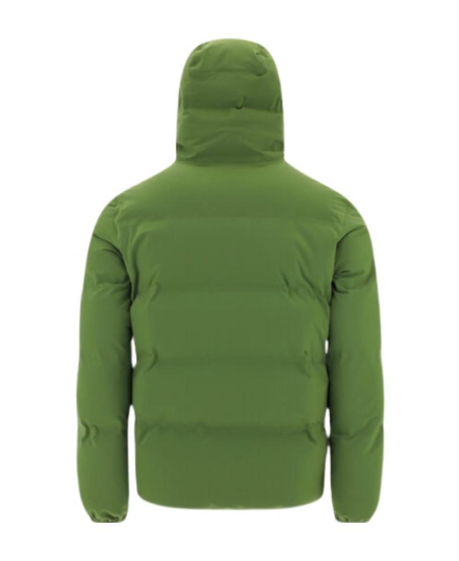 HERNO Padded Zip-up Hooded Jacket In Green Product Image