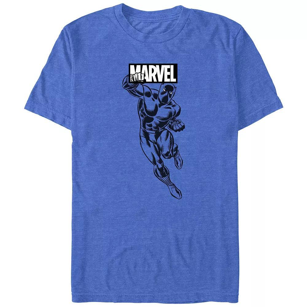 Big & Tall Marvel Black Panther Punch Poster Graphic Tee, Men's,  Product Image