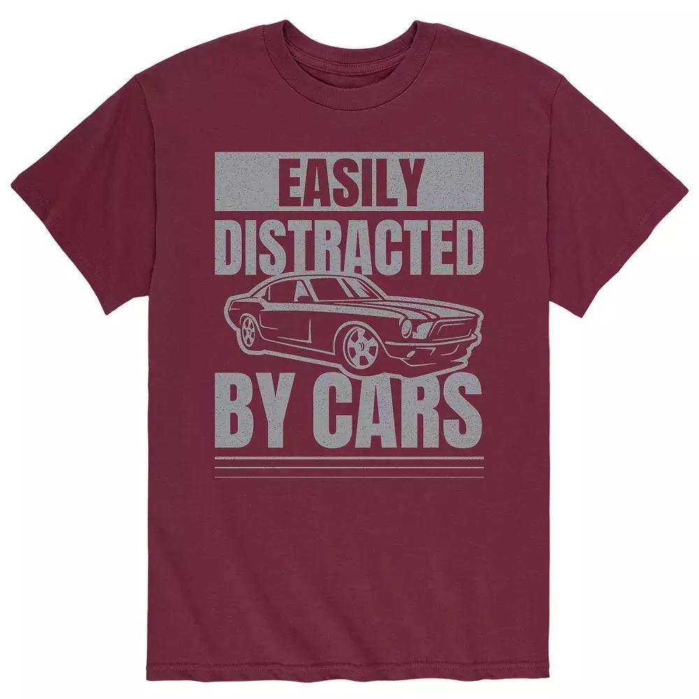Men's Easily Distracted By Cars Tee,  Product Image