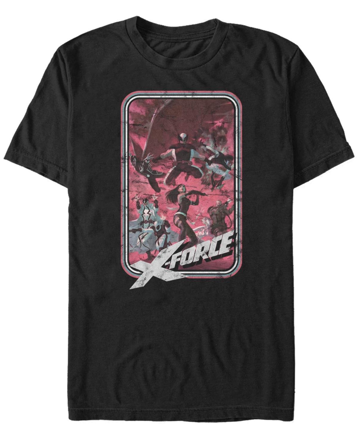 Men's Marvel X-Force Group Action Shot Plague Tee, Size: Large, Black Product Image