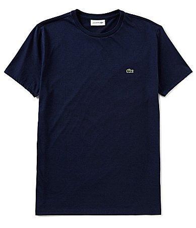 Lacoste Crew Neck Pima Cotton Jersey T-Shirt Black XL Product Image