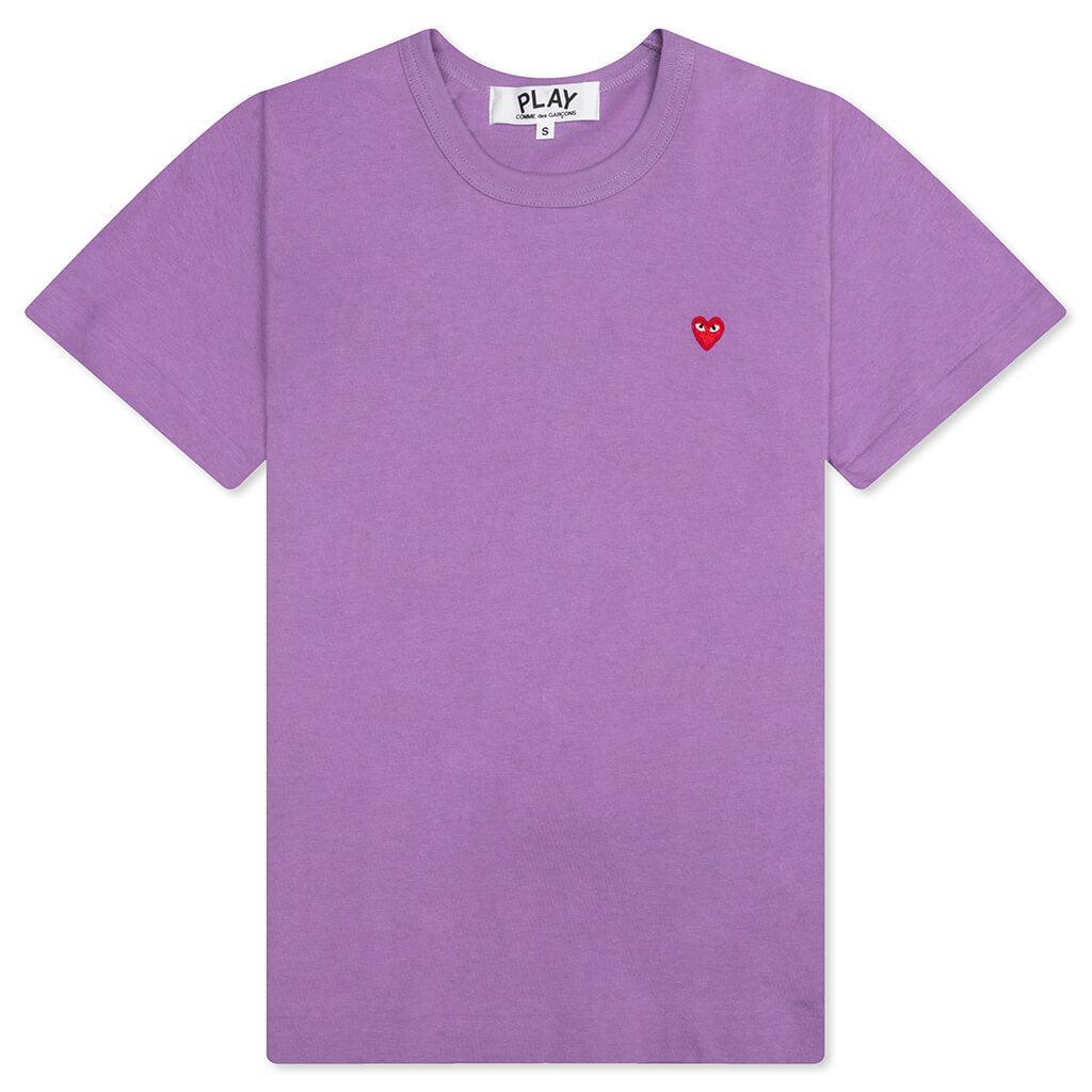 Women's Small Heart T-Shirt - Purple Female Product Image