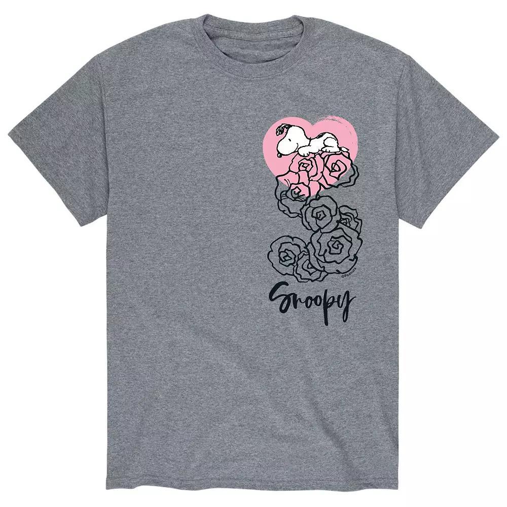 Men's Peanuts Valentine Roses Tee,  Product Image