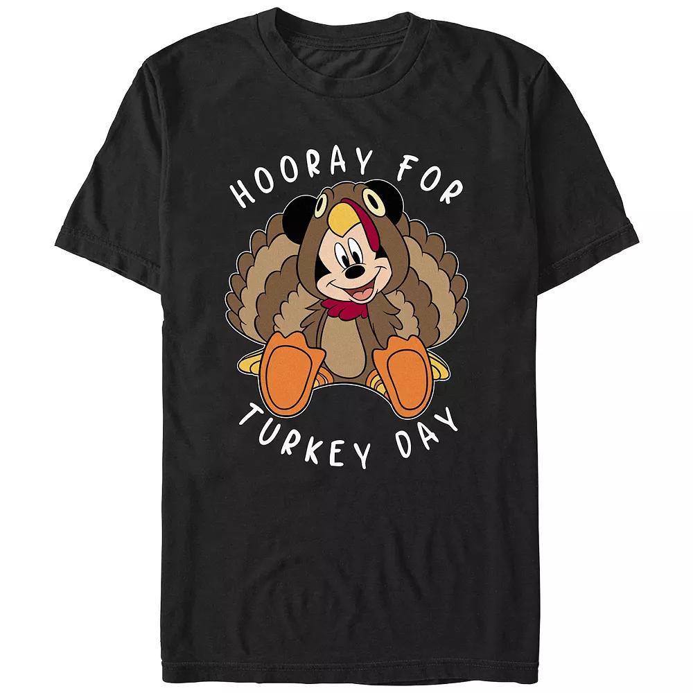 Disney's Mickey Mouse Hooray For Turkey Day Men's Graphic Tee,  Product Image