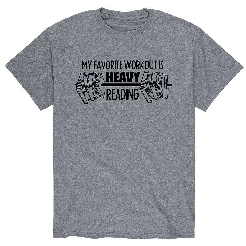 Men's My Favorite Workout Reading Tee, Size: XL, White Product Image