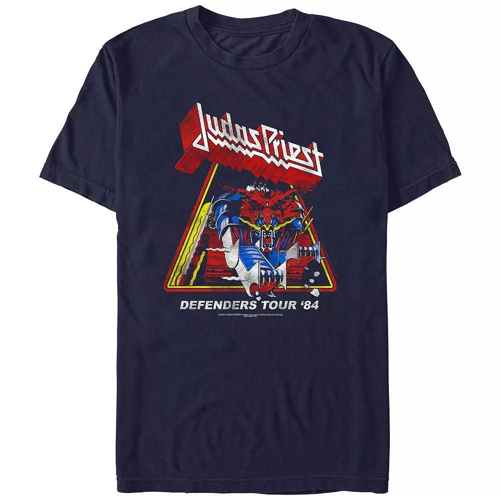 Men's Judas Priest Defenders Tour 84 Graphic Tee, Size: XXL, Blue Product Image