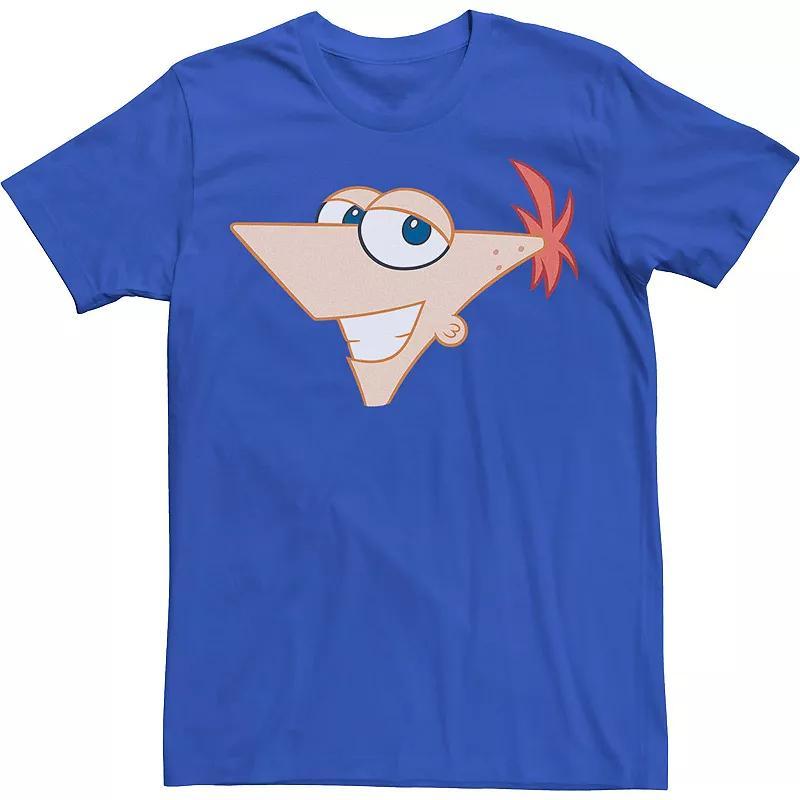 Disneys Phineas And Ferb Large Phineas Face Mens Tee Product Image