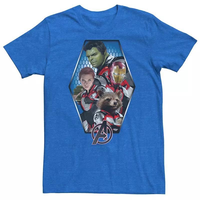 Men's Marvel Avengers Endgame Group Suit Pose Tee, Size: Large, Royal Grey Product Image