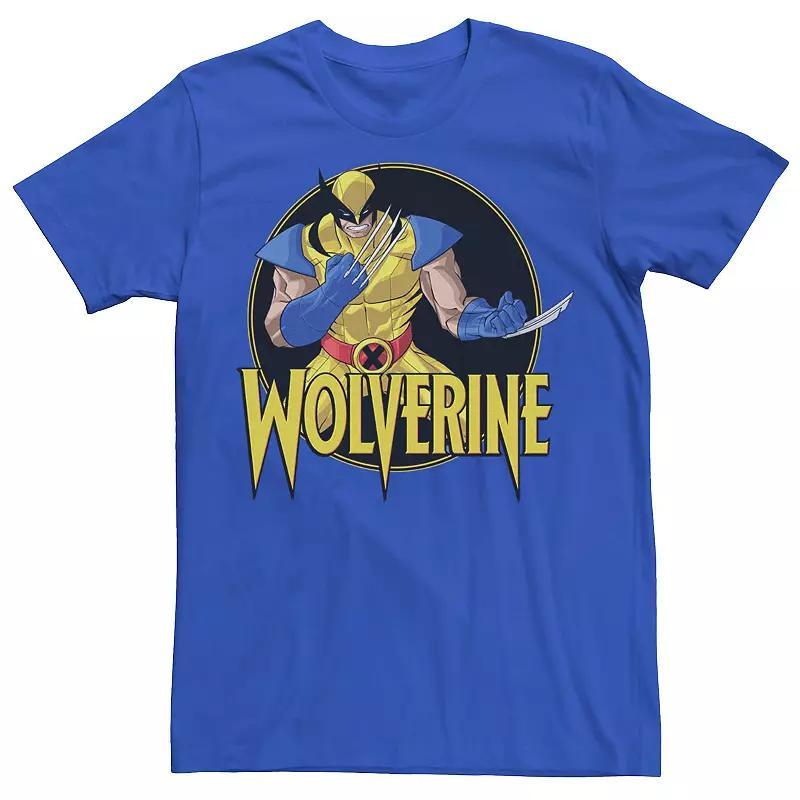 Mens Marvel X-Men Wolverine Classic Portrait Title Logo Tee Product Image