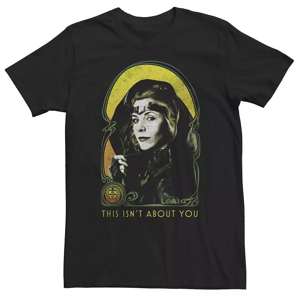 Big & Tall Marvel Loki Sylvie "This Isn't About You" Portrait Tee, Men's, Size: 4XL, Black Product Image