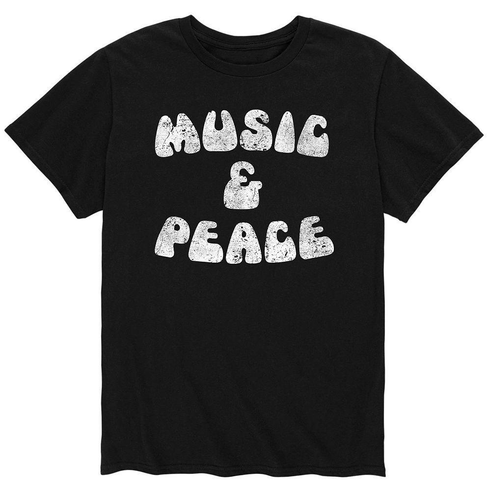 Men's Music And Peace 60s Tee,  Product Image