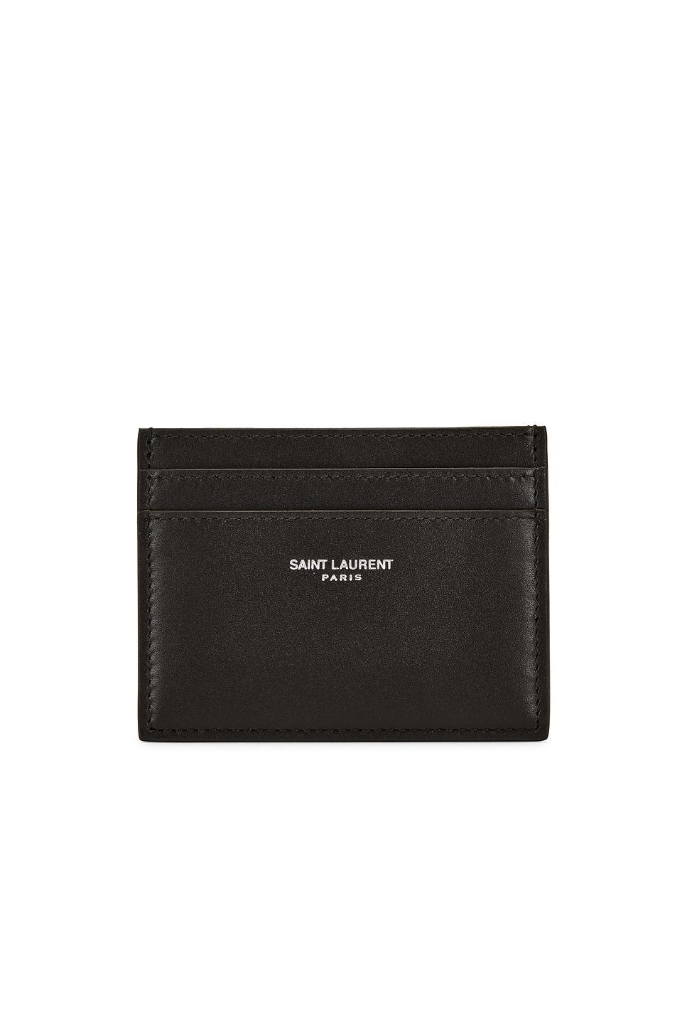 SAINT LAURENT Credit Card Case In Light Musk Product Image