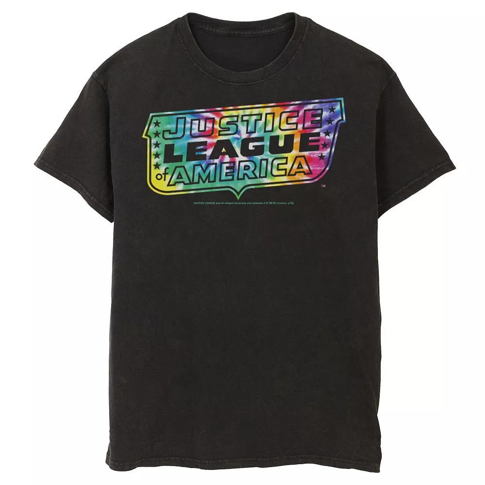 Men's DC Comics Justice League Tie Dye Logo Tee,  Product Image