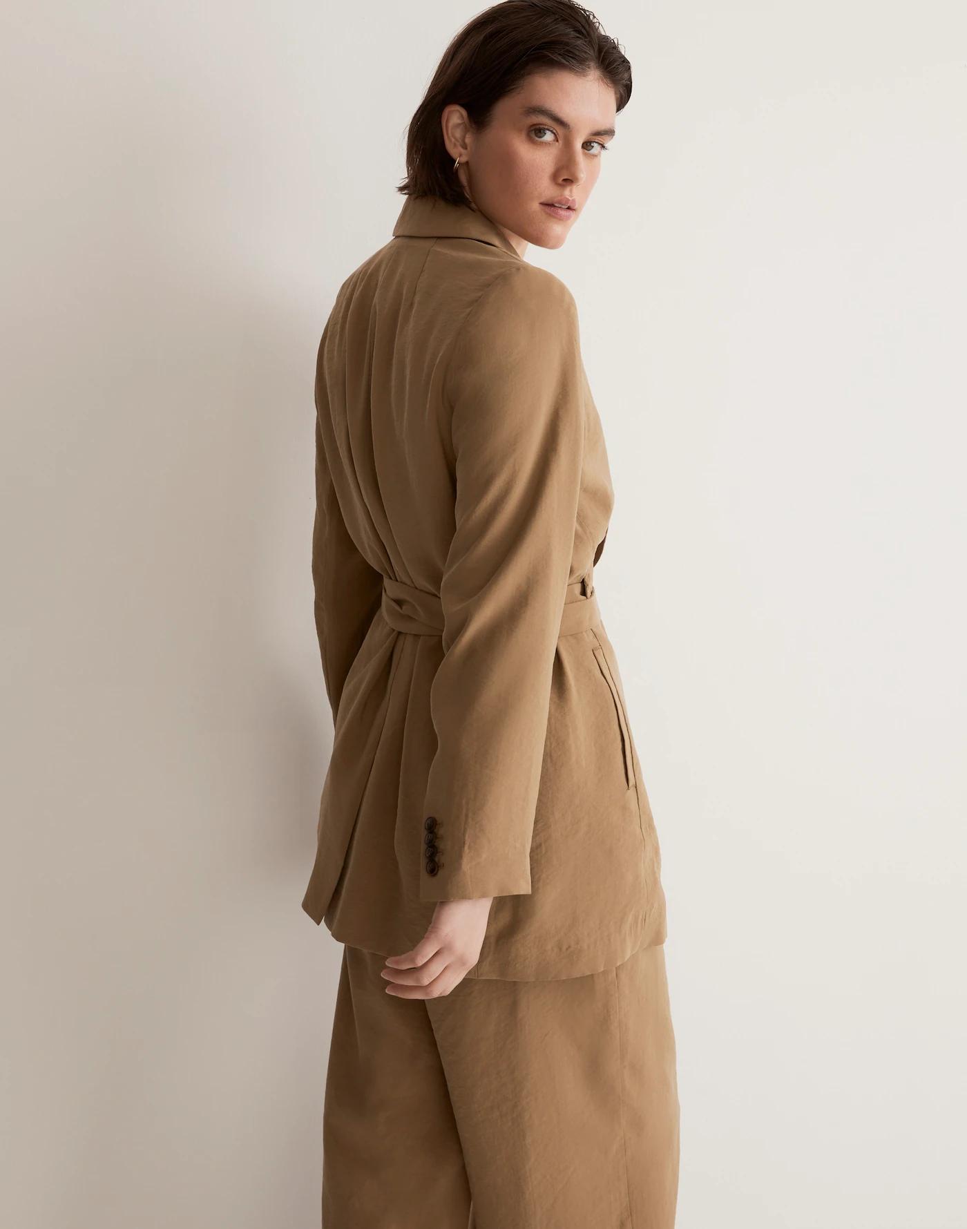 The Drapey Tie-Waist Blazer Product Image
