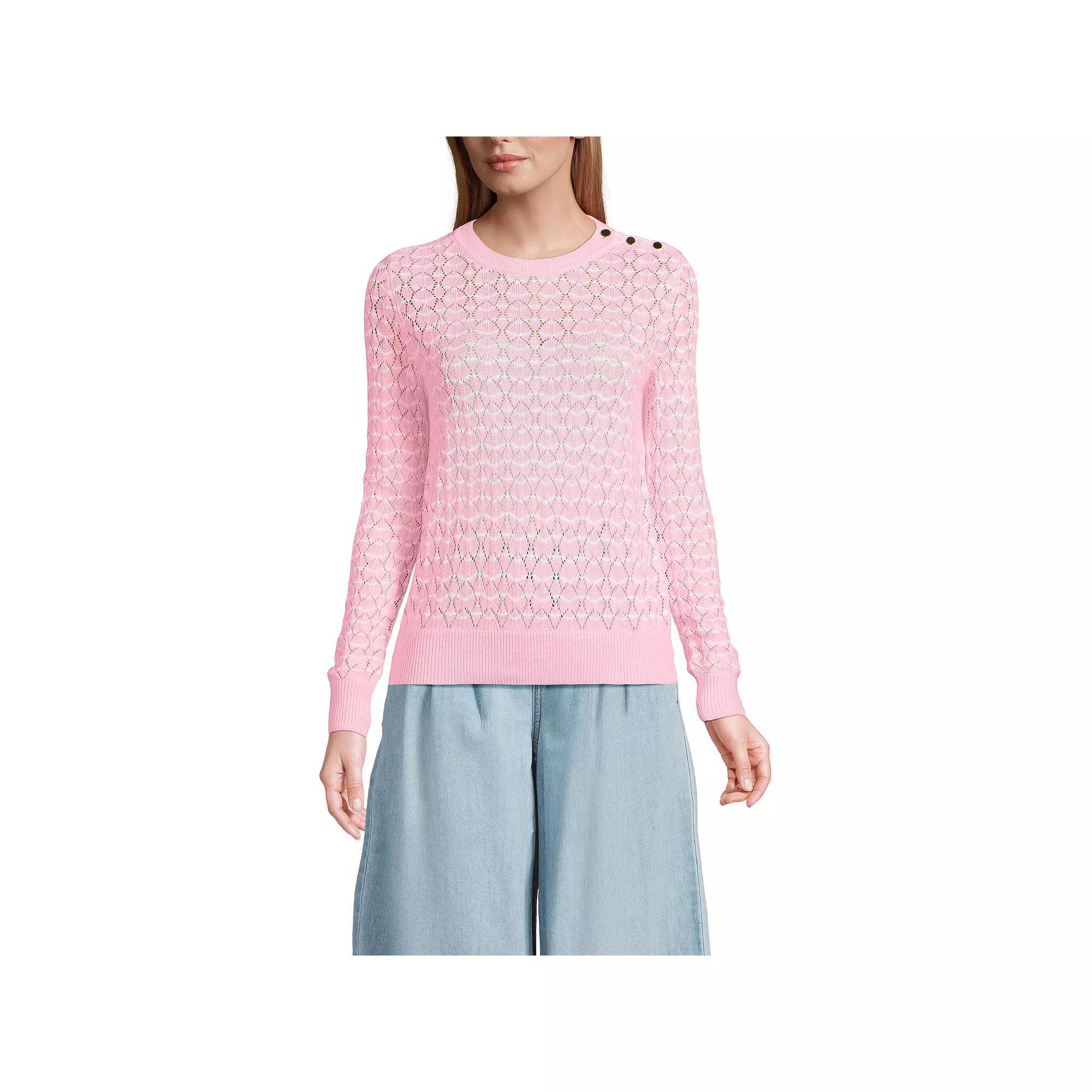 Women's Lands' End Modern Crew Sweater,  Product Image