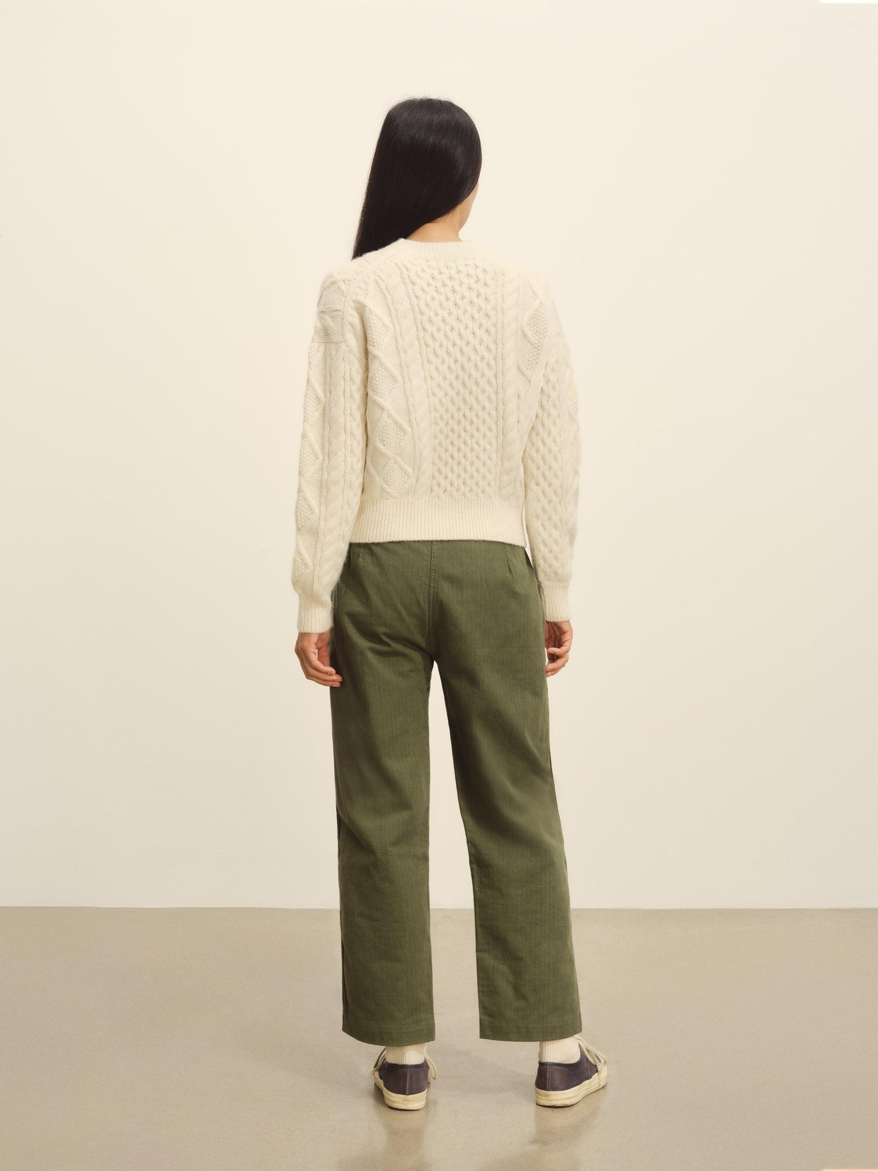 Natural Highland Alpaca Cable Crew Product Image