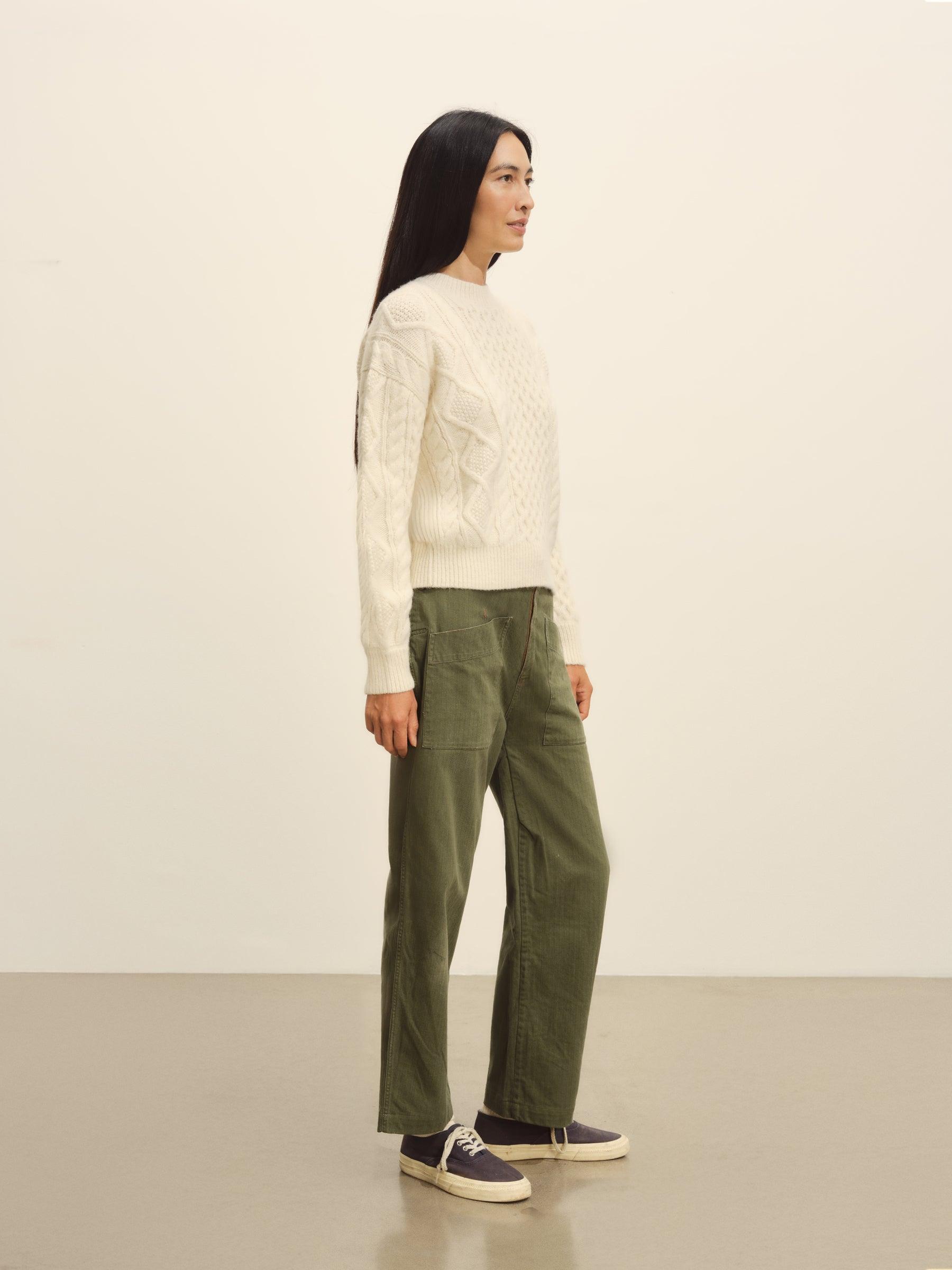 Natural Highland Alpaca Cable Crew Product Image