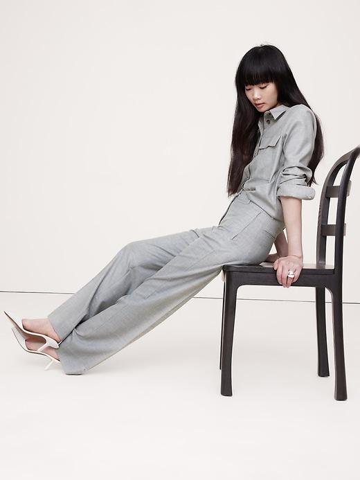 High-Rise Modern Straight Refined Pant Product Image