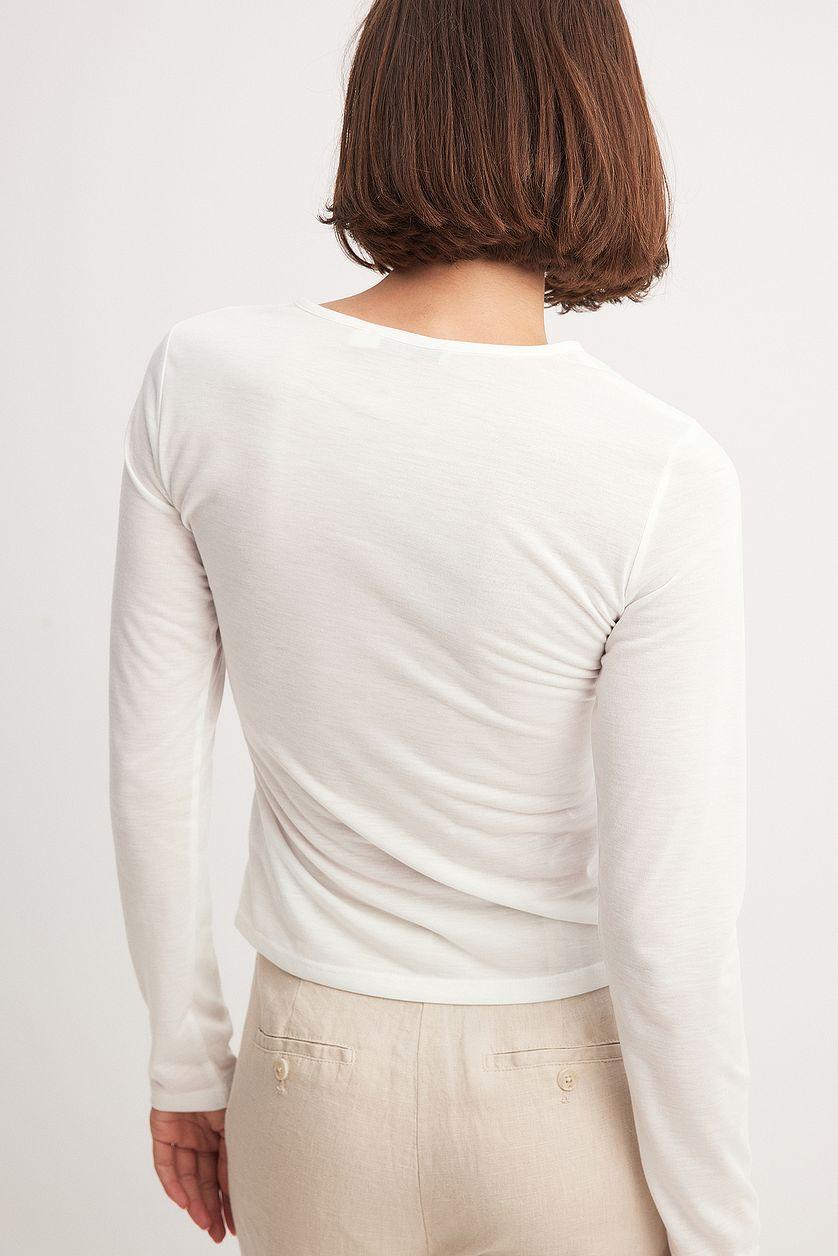 Long Sleeve Button Top Product Image