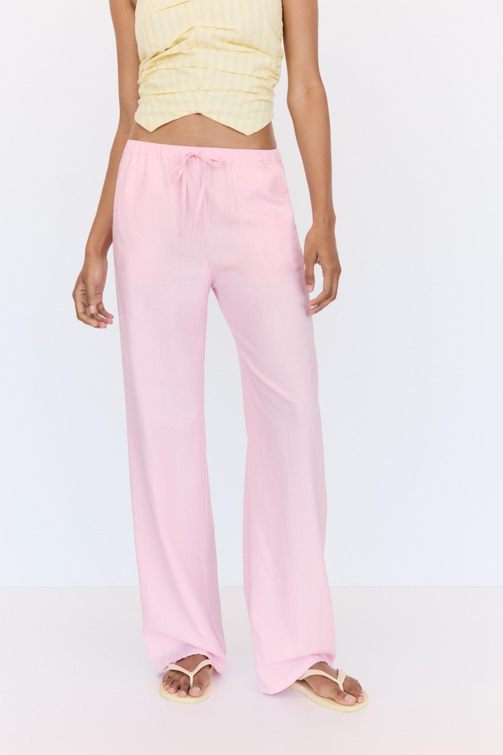 Linen blend sweatpants Product Image