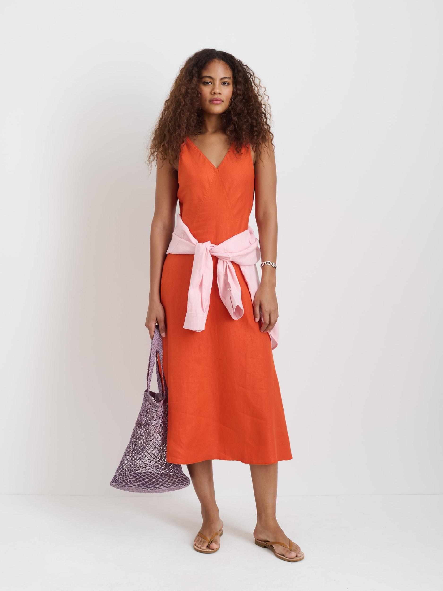 Flora Dress In Linen Product Image