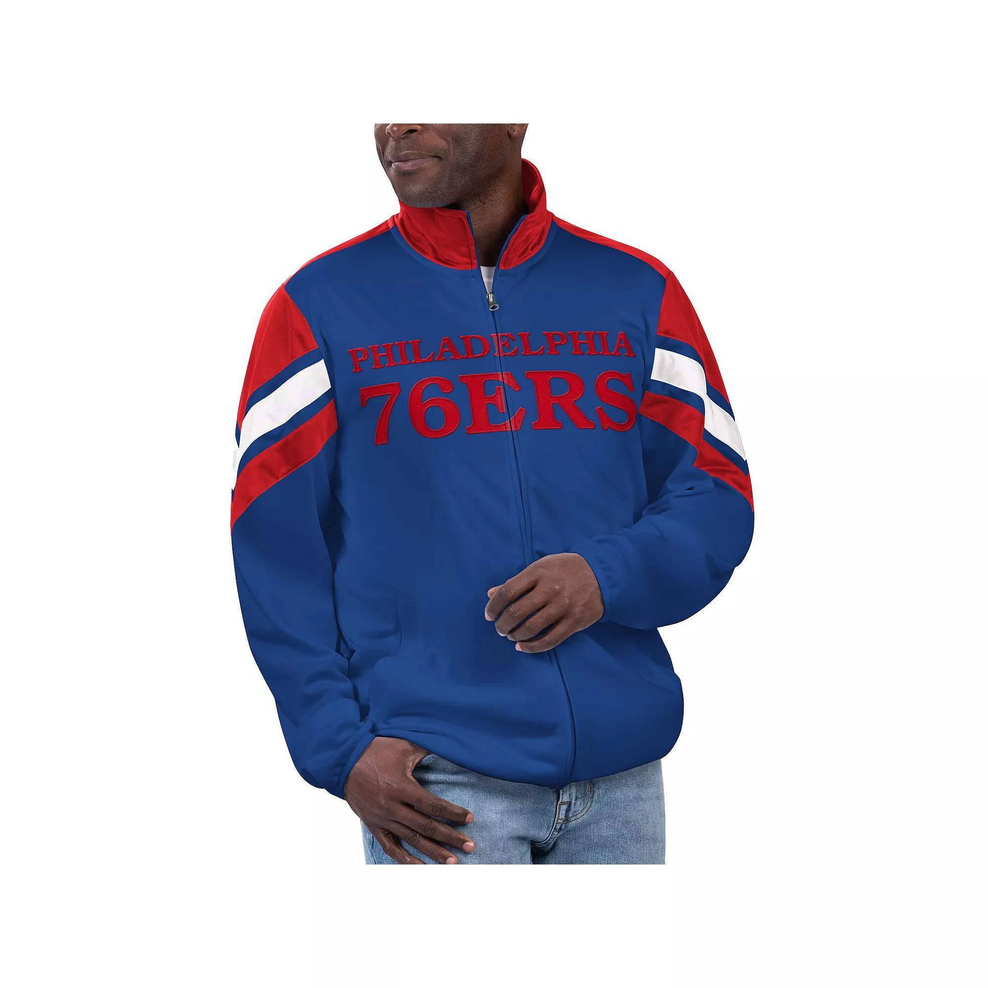 Men's G-III Sports by Carl Banks Royal Philadelphia 76ers Game Ball Full-Zip Track Jacket,  Product Image