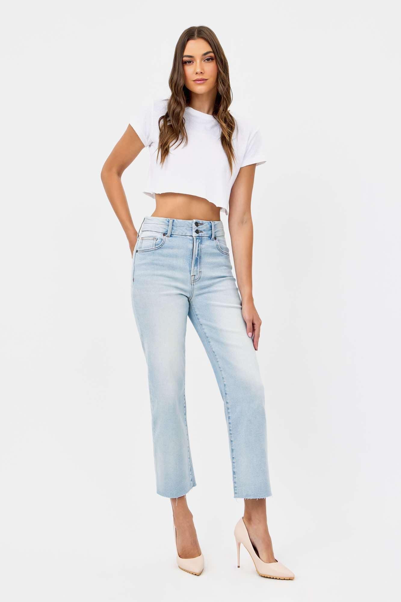 Ella Double Waistband Jean Product Image