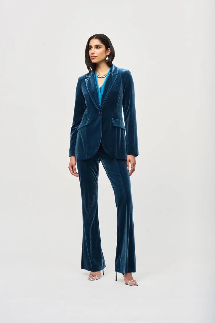 Velvet Fitted Blazer - Nightfall Product Image