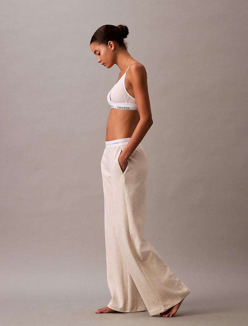 Terry Lounge Wide Leg Pants Product Image