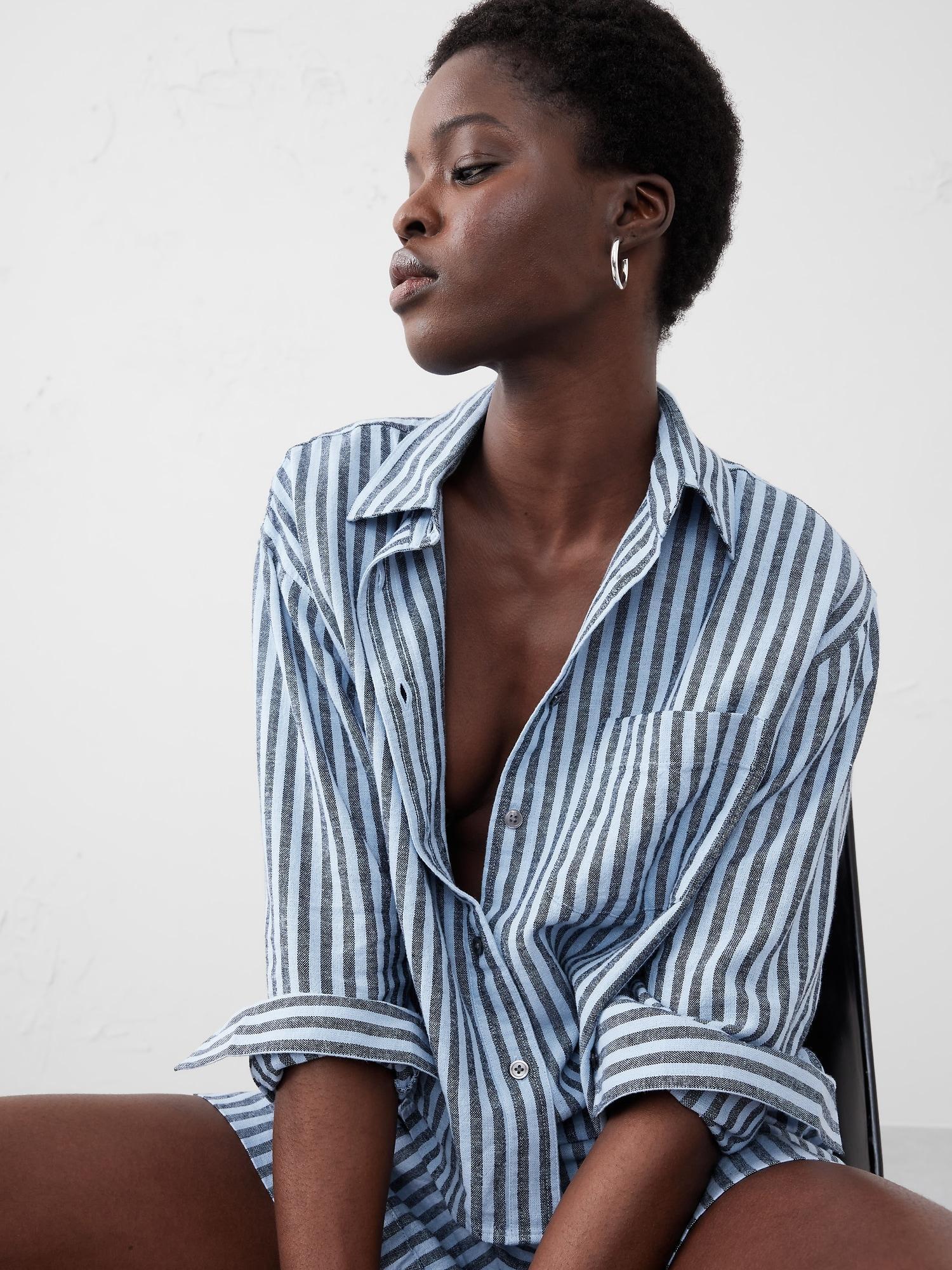 Boxy Button-Down Shirt Product Image