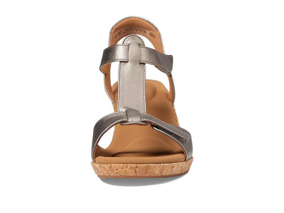 Rockport Blanca T Strap (Taupe Metallic Synthetic) Women's Shoes Product Image