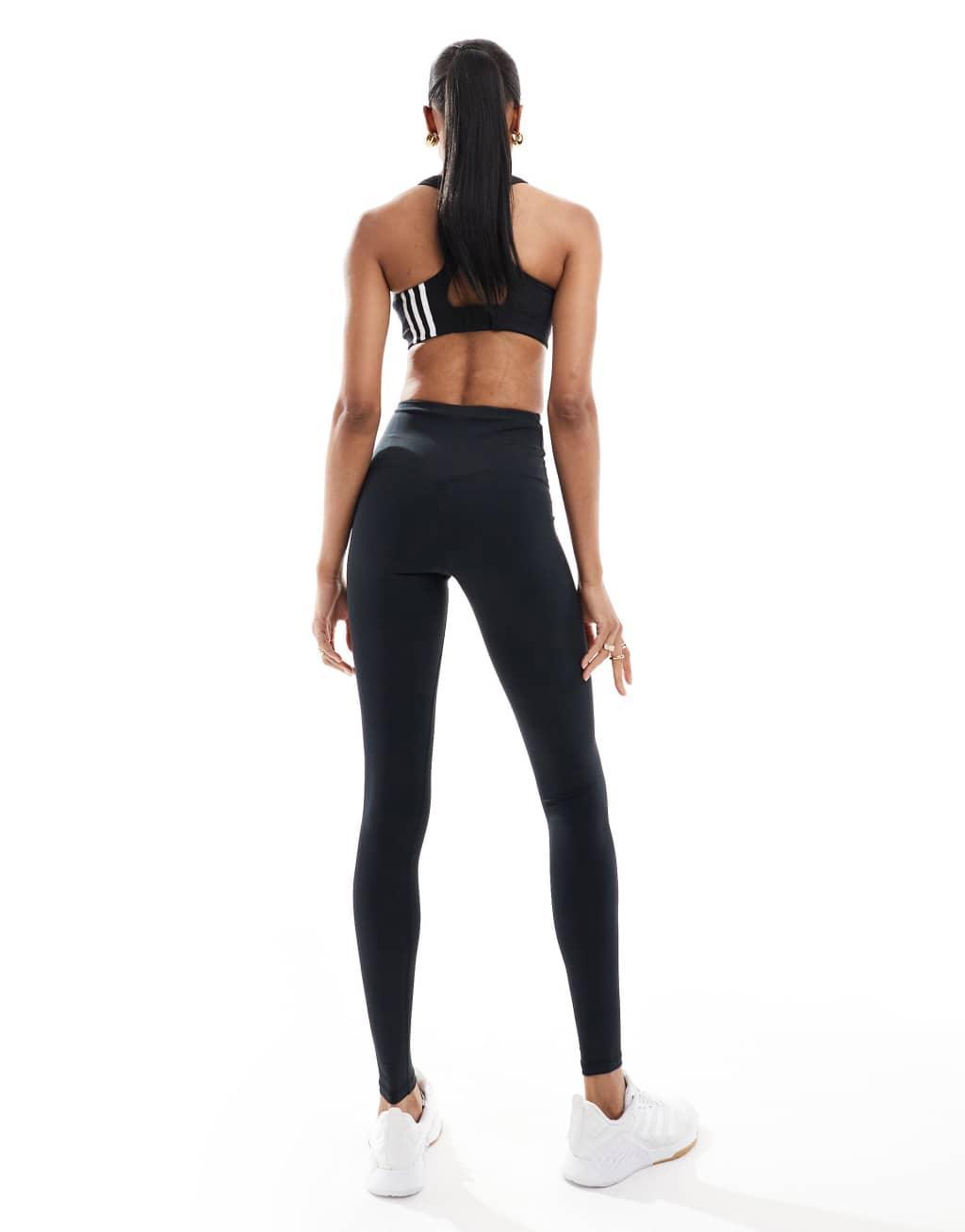 ASOS 4505 Tall Icon booty sculpt gym leggings with inner pocket in black Product Image