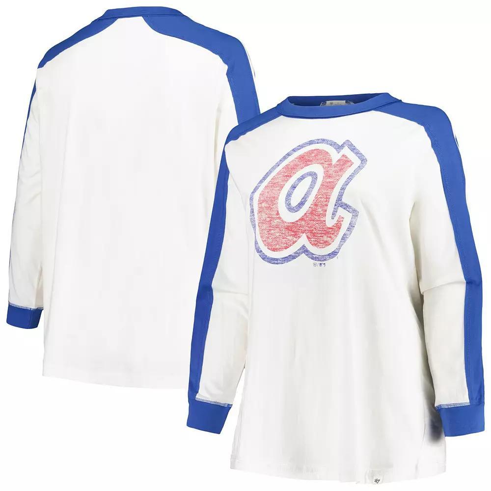 Women's '47 White Atlanta Braves Plus  Product Image