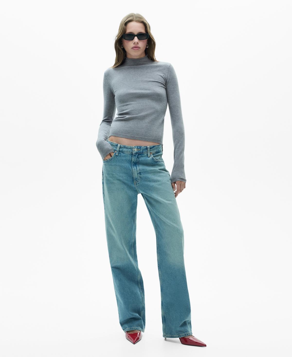 Mango Womens High Collar Sweater Product Image