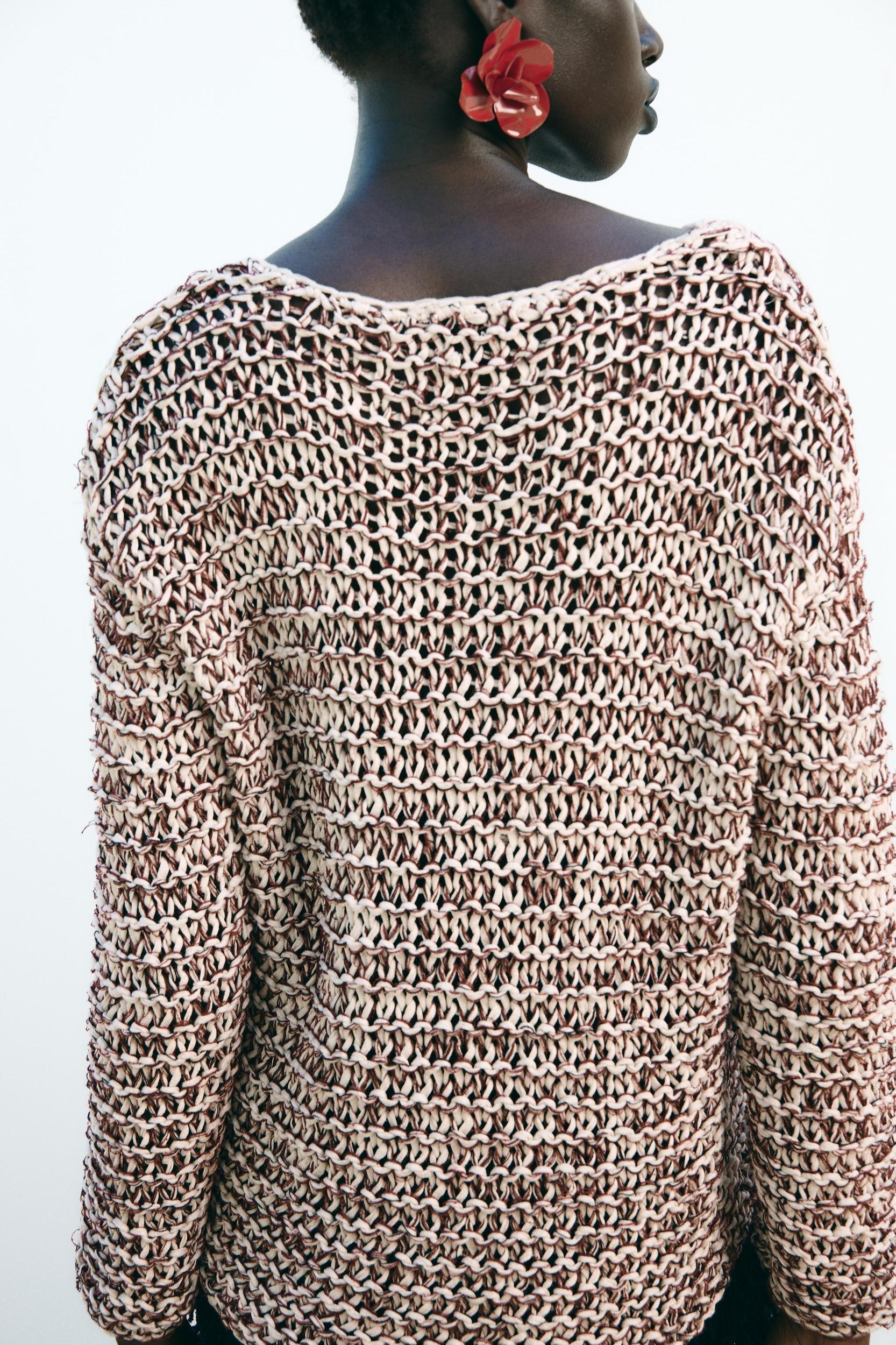 COMBINATION KNIT SWEATER Product Image